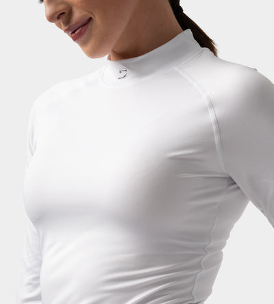 LADIES CREW BASELAYER - WHITE