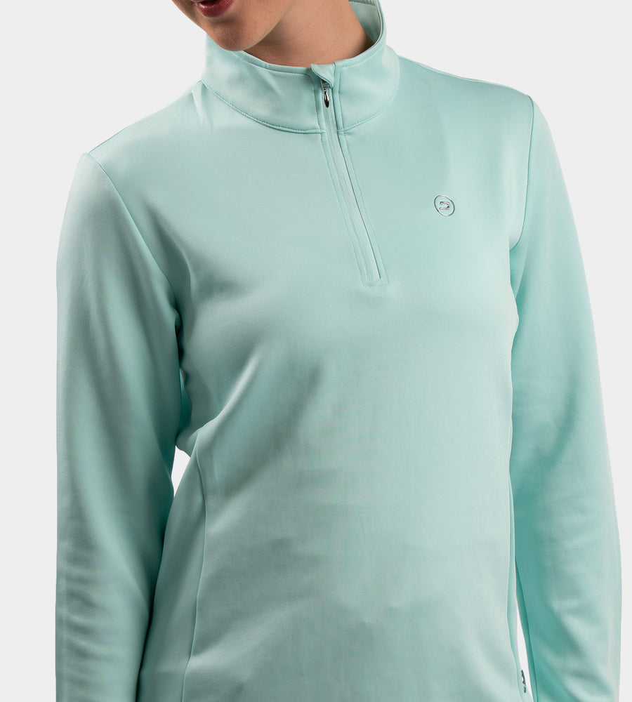 LADIES ULTRA BLEND MIDLAYER - MINZGRÜN