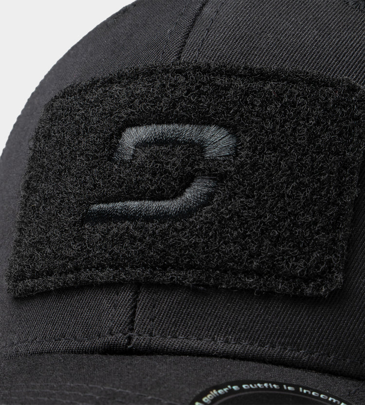 Oak Velcro Cap in Black | Men's Golf Cap | Druids