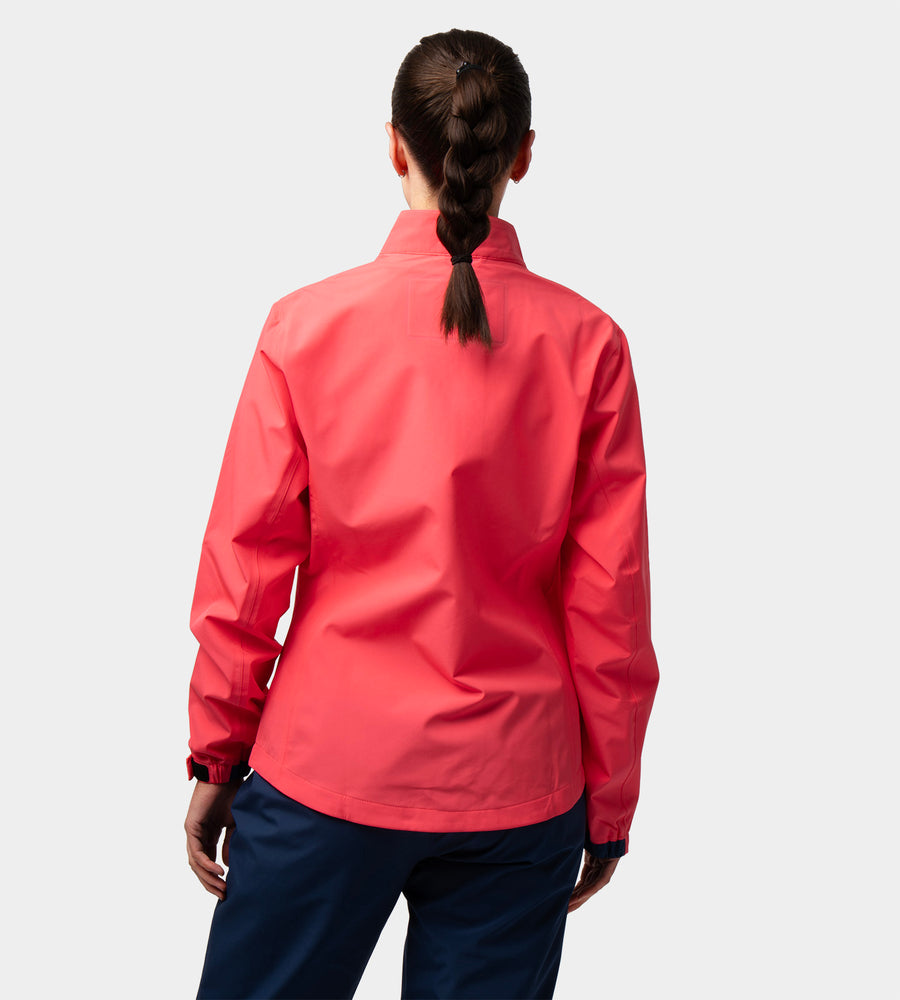 LADIES VENUS RAIN JACKET - CORAL