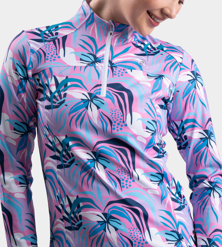 LADIES BIRDIE MIDLAYER - TROPIC ROSA