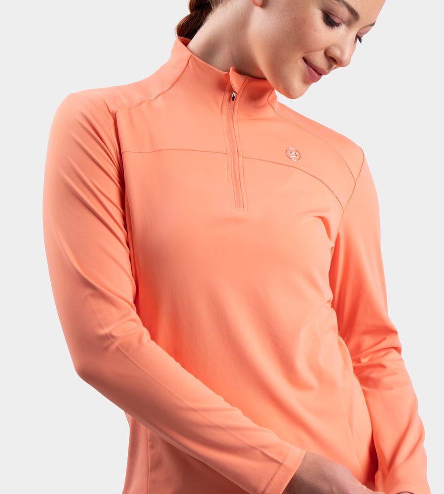 LADIES BIRDIE MIDLAYER - CORAL