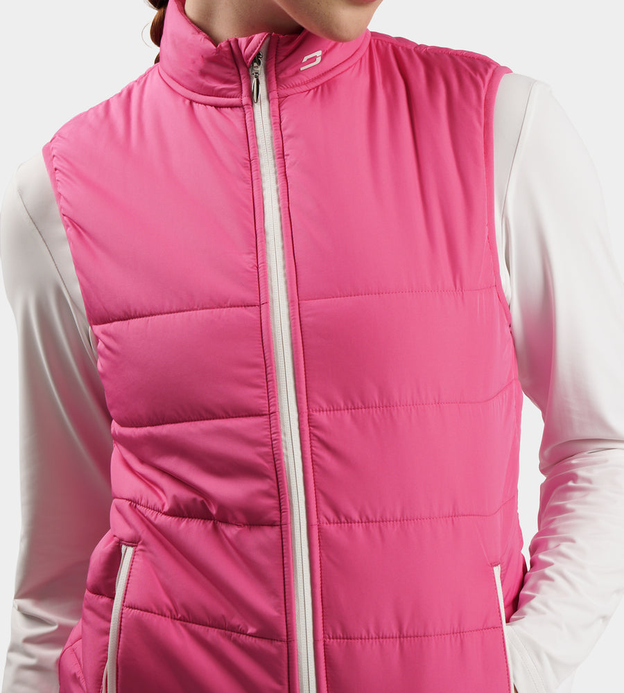 LADIES GRACIE GILET - PINK