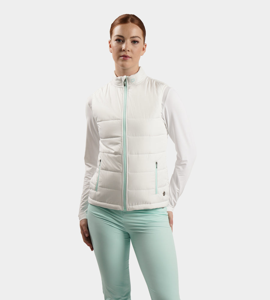 LADIES GRACIE GILET - WHITE