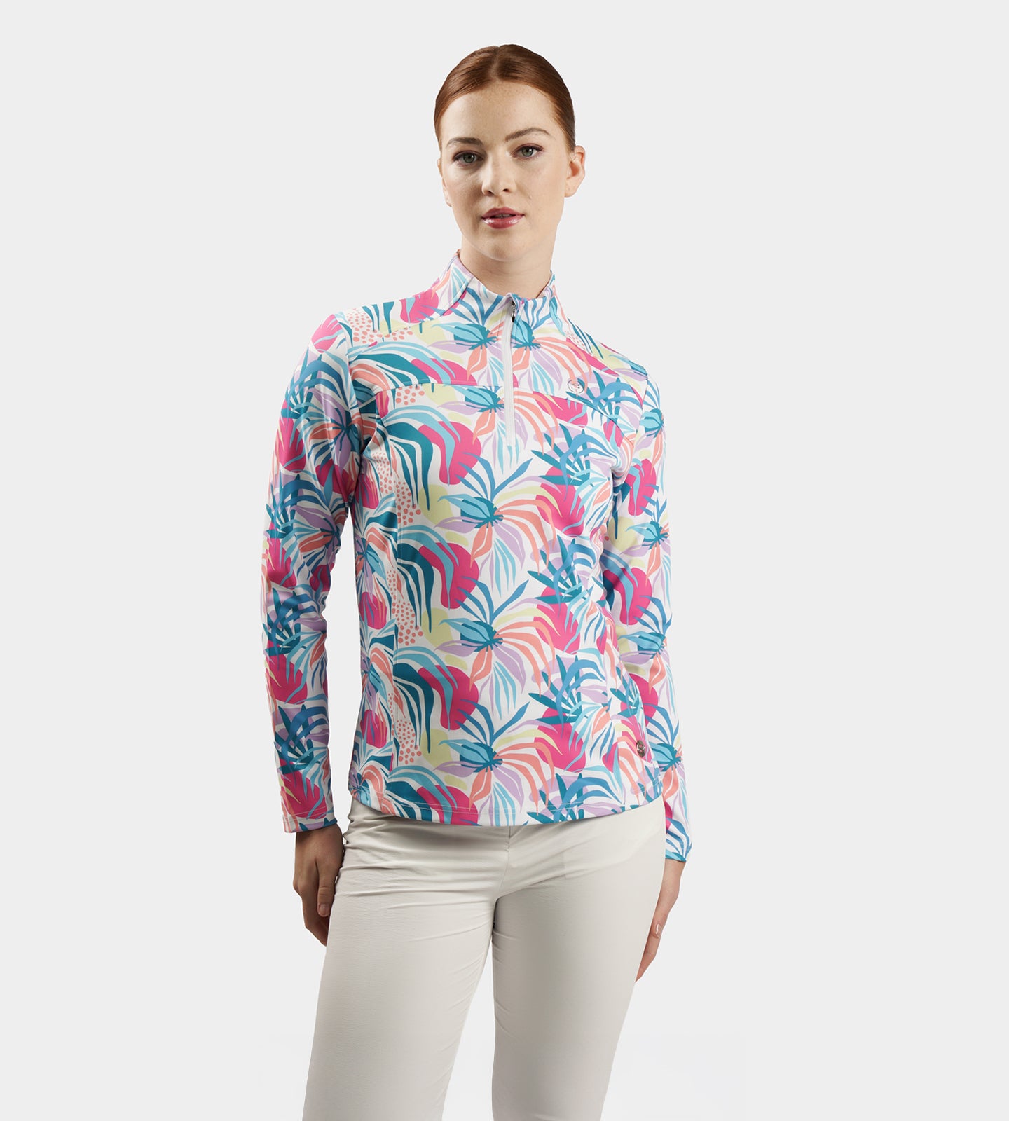 LADIES BIRDIE MIDLAYER - TROPIC WEISS