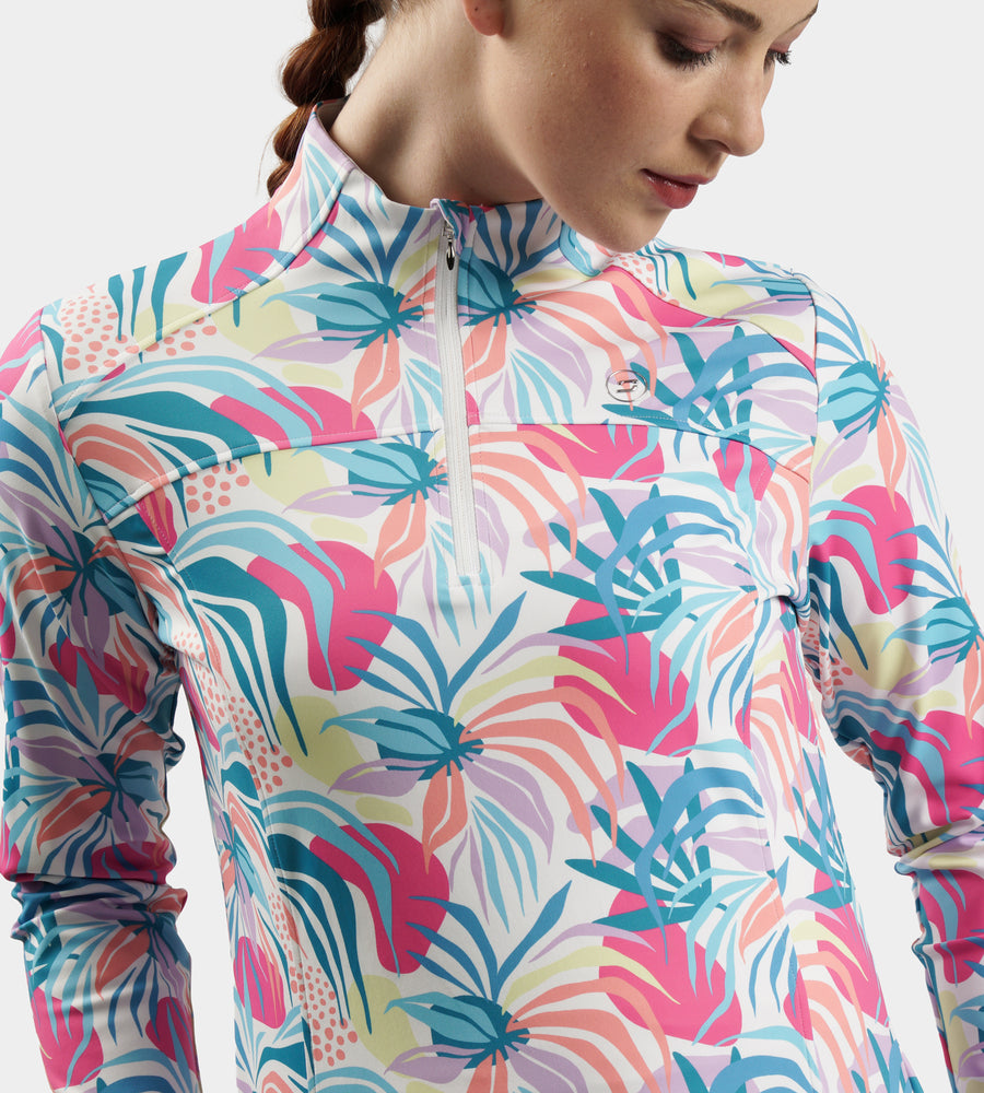 LADIES BIRDIE MIDLAYER - TROPIC WEISS
