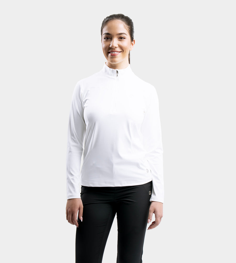 LADIES HEART MIDLAYER - WEISS