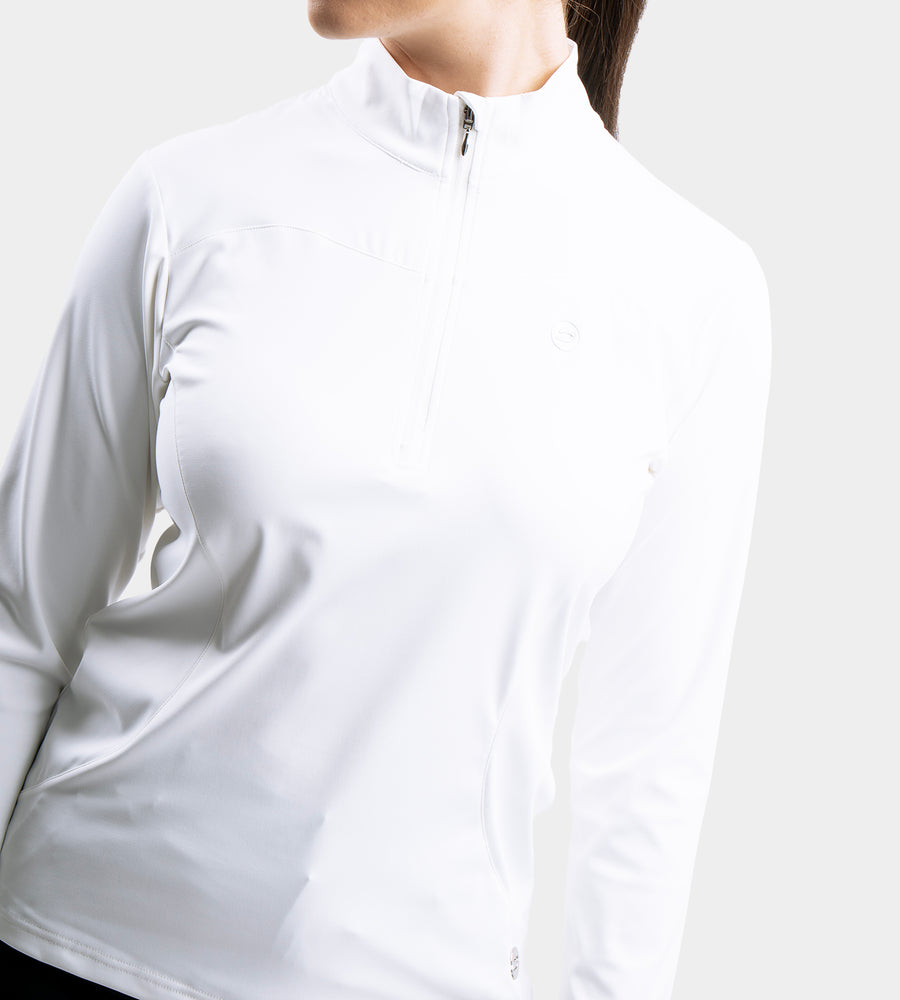 LADIES HEART MIDLAYER - WEISS