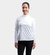 LADIES SPLIT HEM MIDLAYER - WHITE