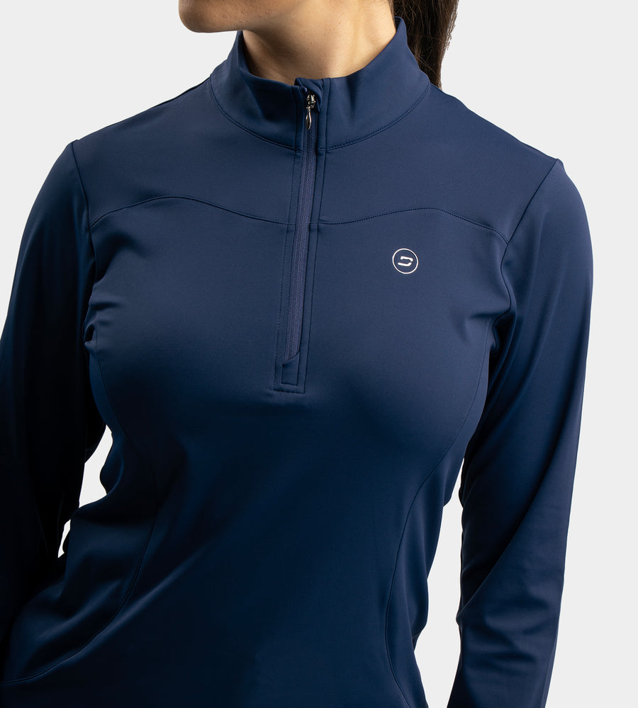LADIES HEART MIDLAYER - MARINEBLAU