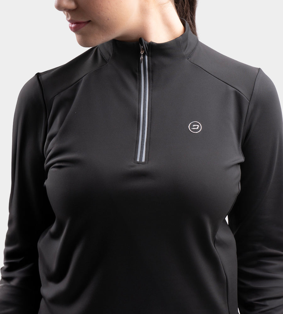LADIES GALACTIC MIDLAYER - NEGRO