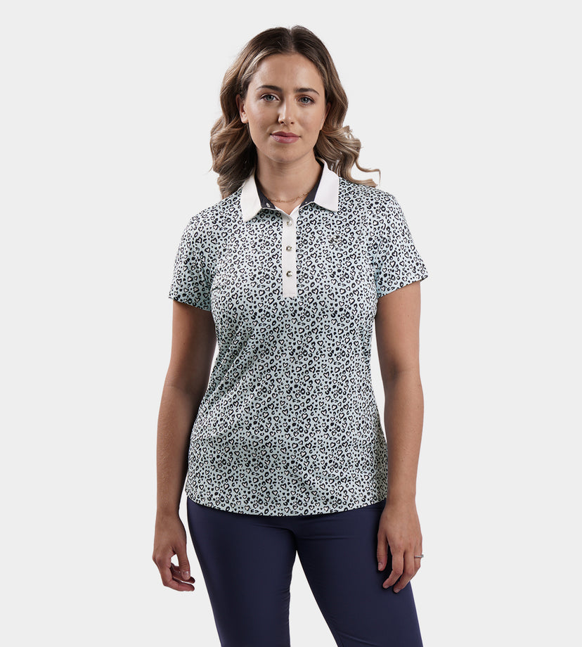 LADIES HEART POLO -MARINO SUAVE