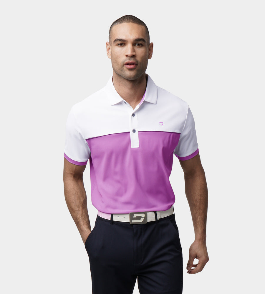VENTO POLO - MULBERRY/WHITE
