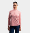 LADIES SPLIT HEM MIDLAYER - PINK