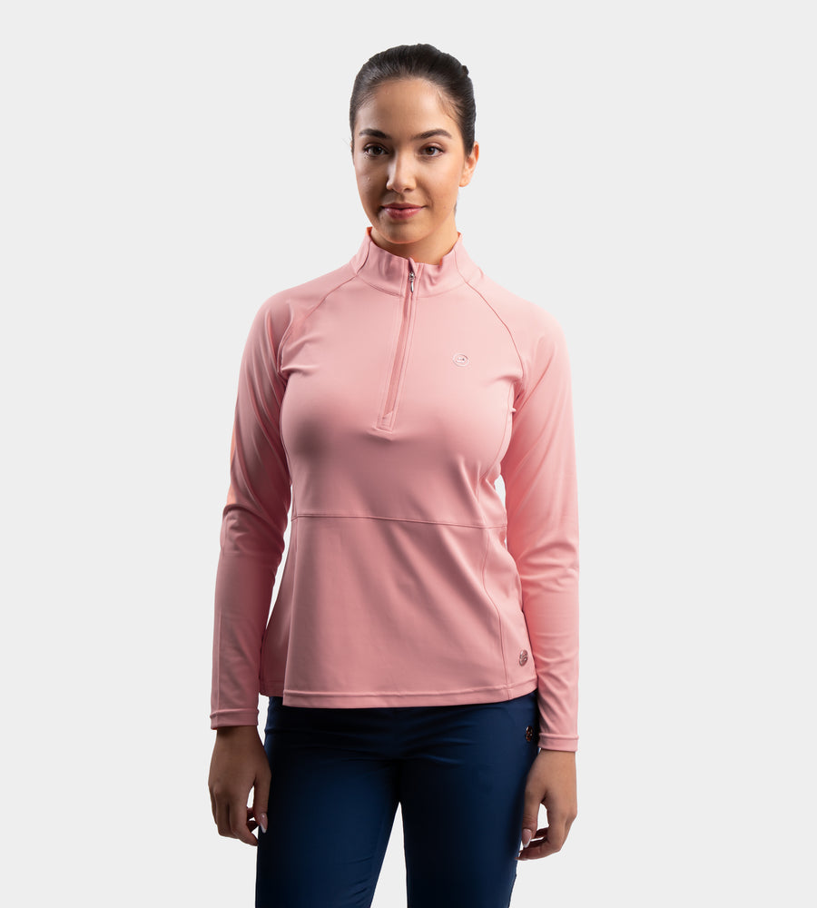 LADIES SPLIT HEM MIDLAYER - ROSA