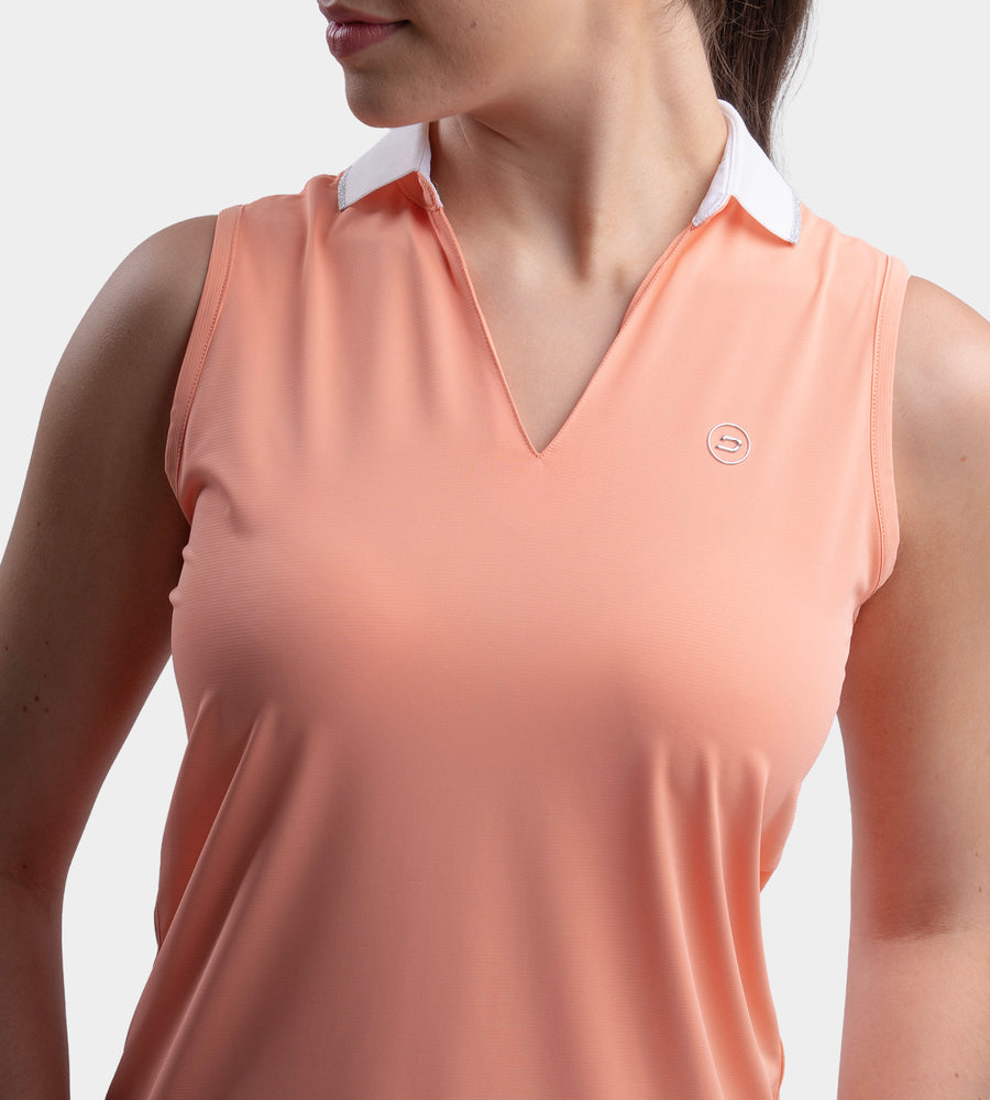 LADIES CLASSIC V NECK POLO - KORAAL