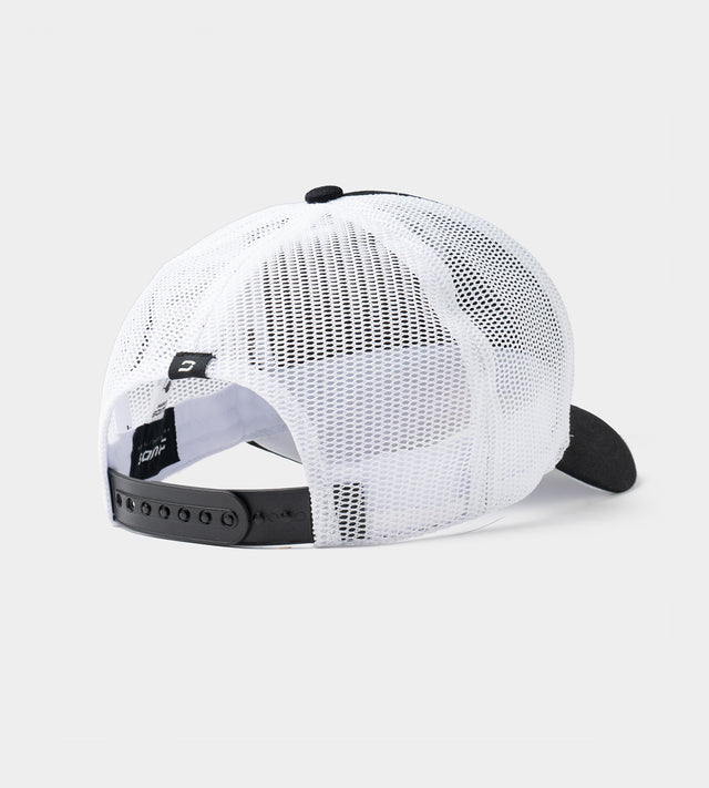 OAK VELCRO CAP - NOIR/ BLANC