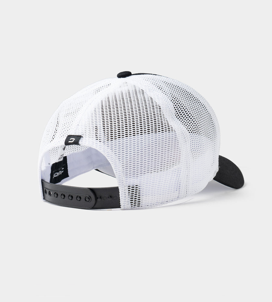 OAK VELCRO CAP - ZWART/ WIT