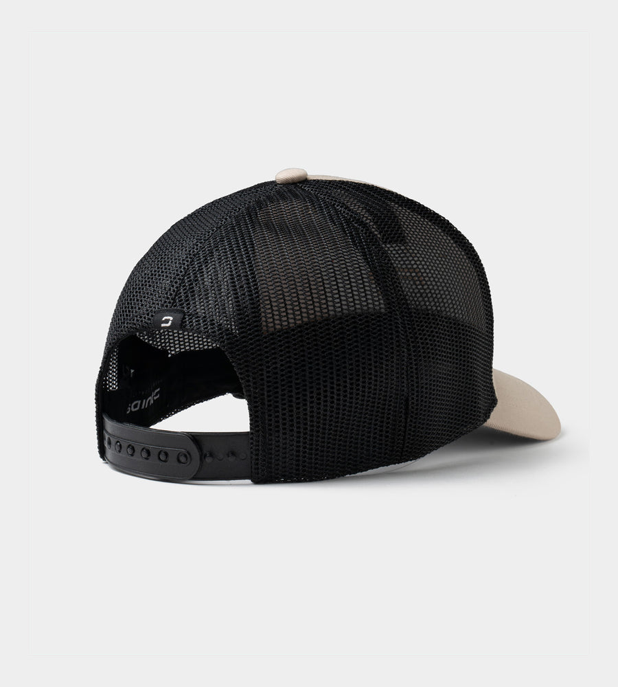 OAK VELCRO CAP - TAN / ZWART