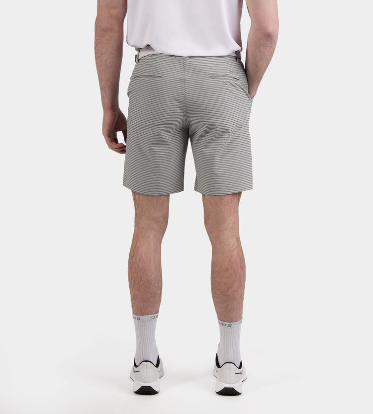 Heritage Stripe Shorts In Grey | Golf Shorts | Druids