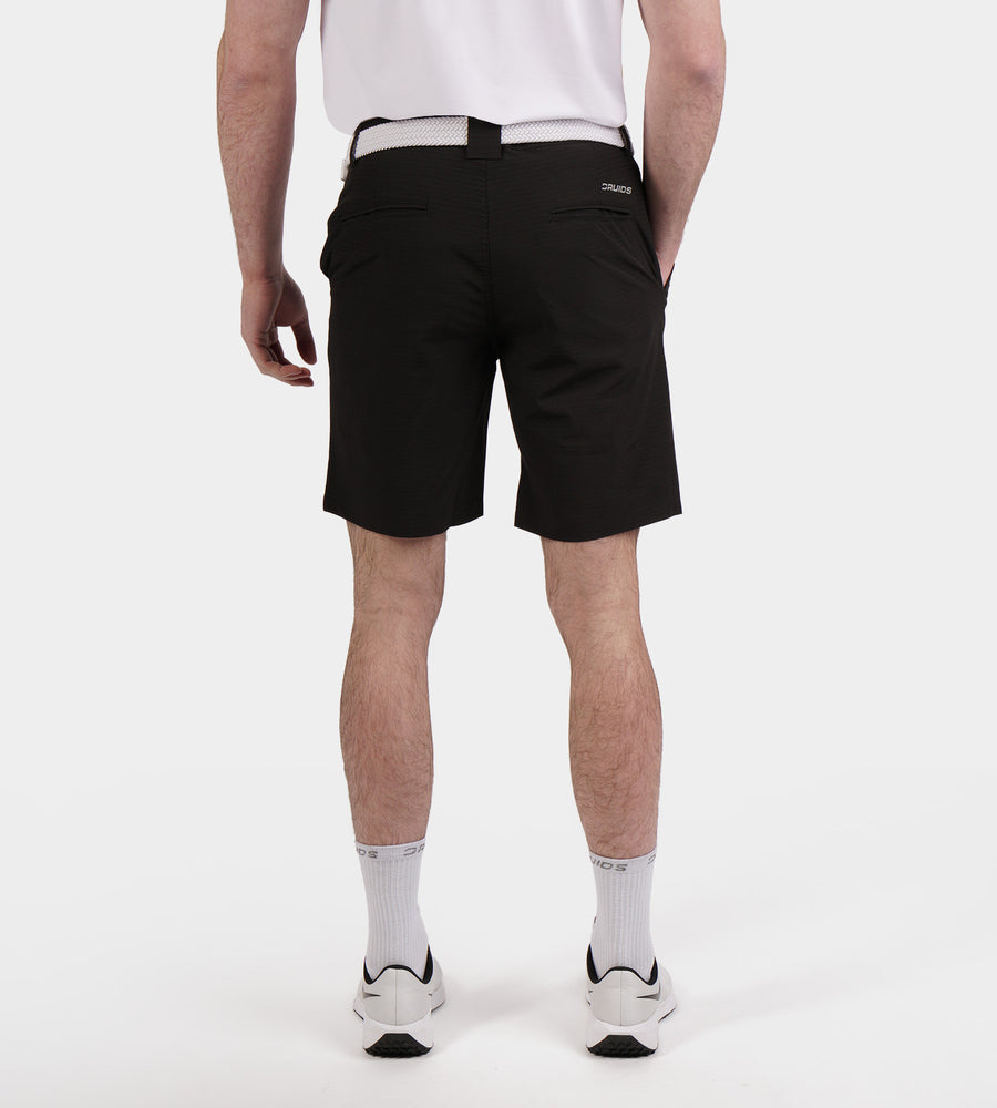 HERITAGE STRIPE SHORTS - BLACK