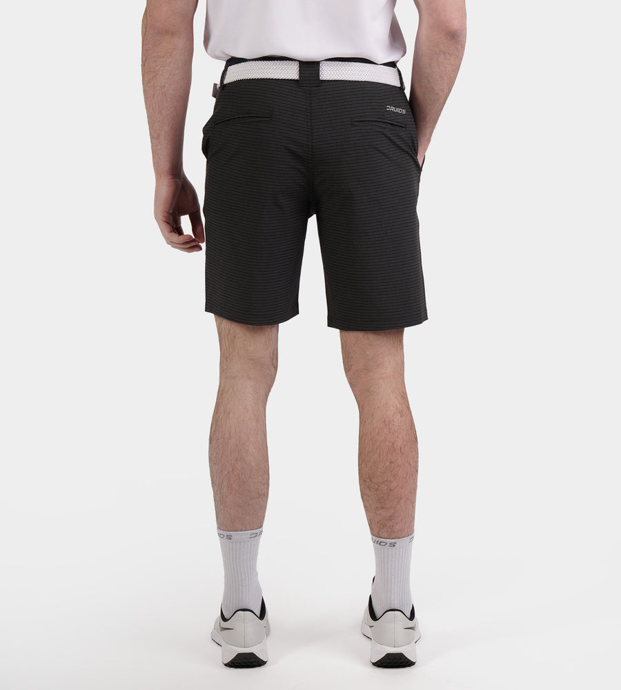 HERITAGE STRIPE SHORTS - CHARCOAL