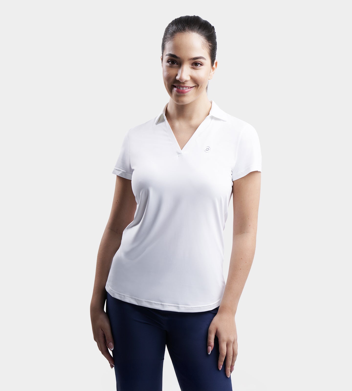LADIES CLUBHOUSE POLO - WEISS