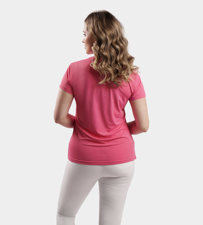 LADIES COUTURE POLO - ROSE