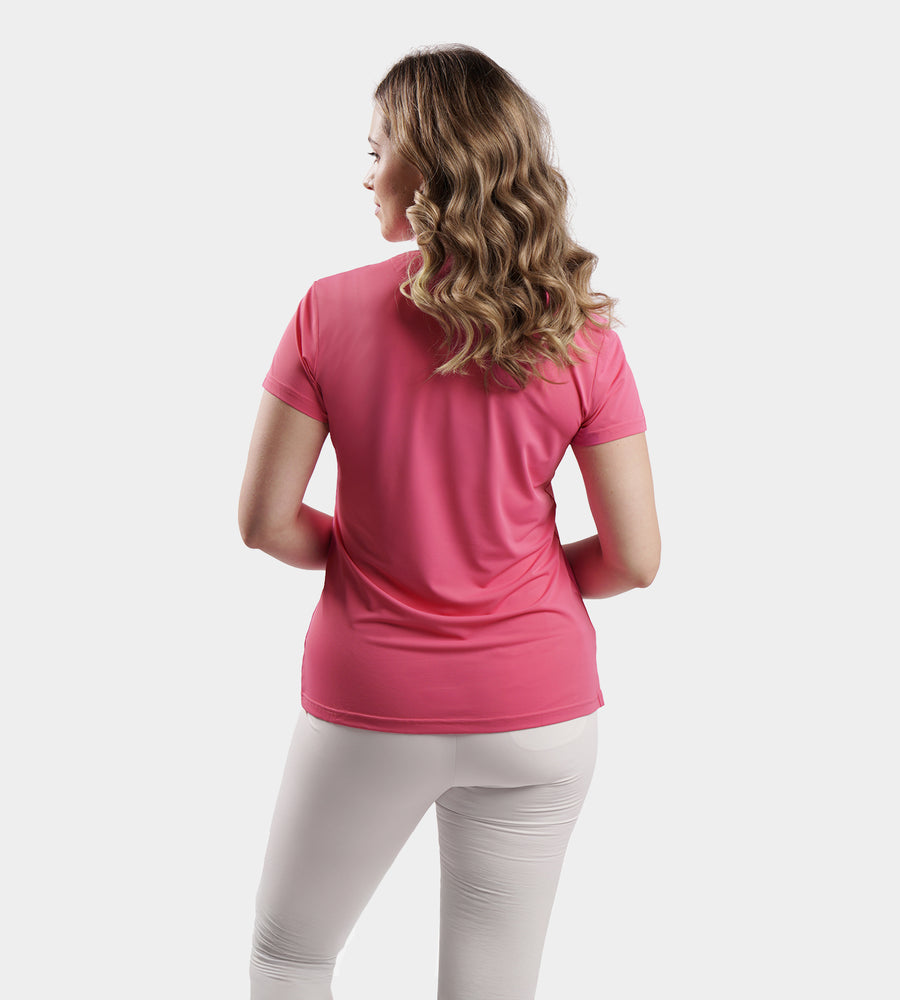LADIES COUTURE POLO - ROZE