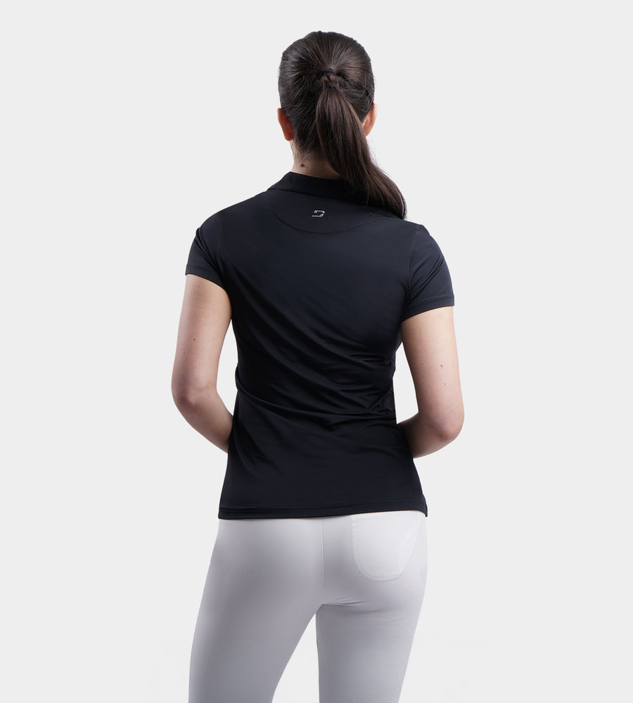 LADIES CLUBHOUSE POLO - ZWART