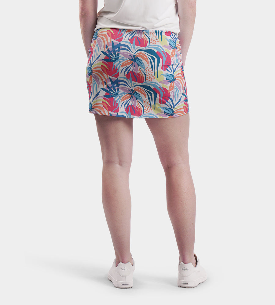 LADIES POCKET SKORTS - TROPIC BIANCO