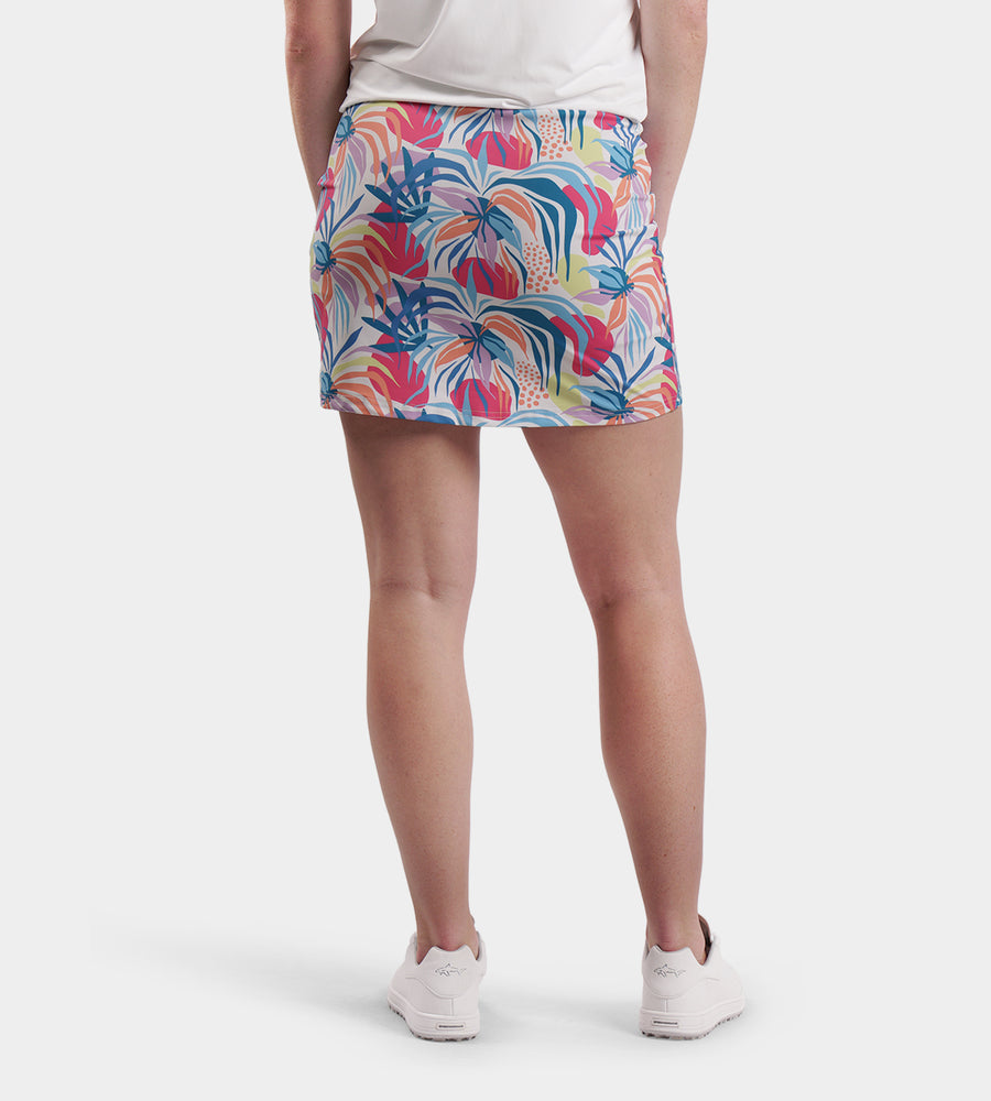 LADIES POCKET SKORTS - TROPIC BLANC