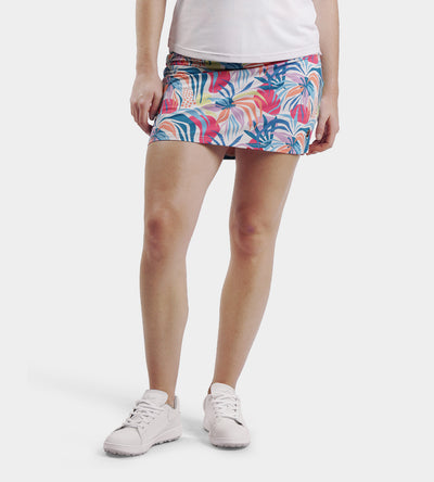 LADIES POCKET SKORTS - TROPIC BLANC