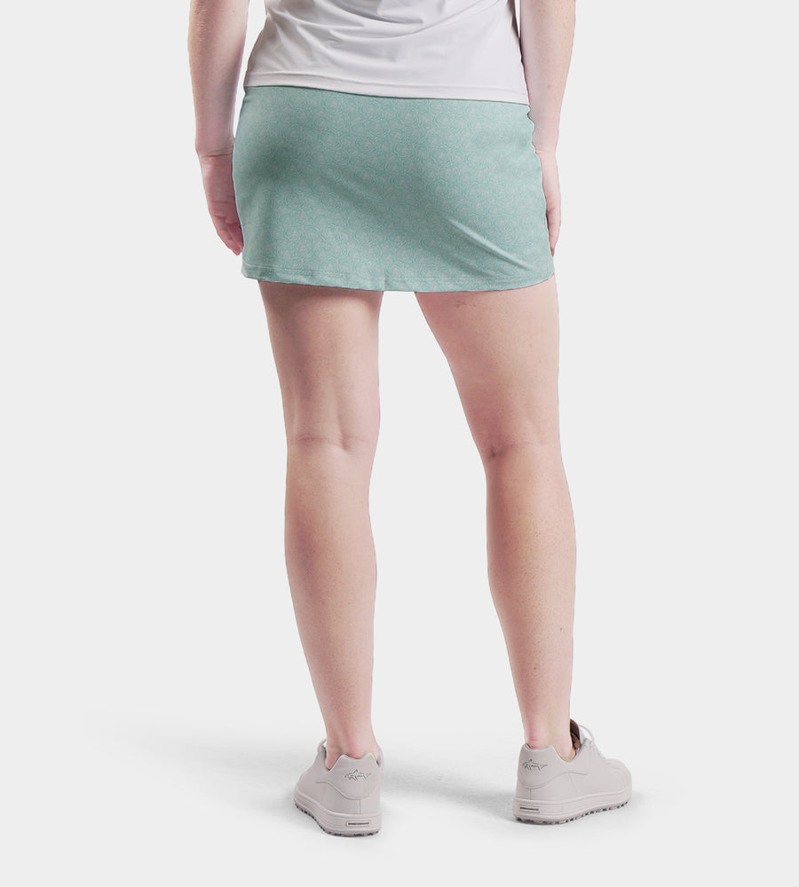 LADIES POCKET SKORTS - PETAL VERDE MENTA