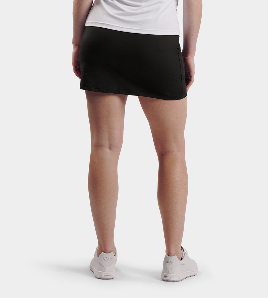 LADIES POCKET SKORTS - BLACK