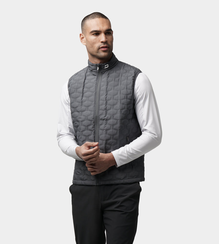 LUNAR DOT GILET - CHARCOAL