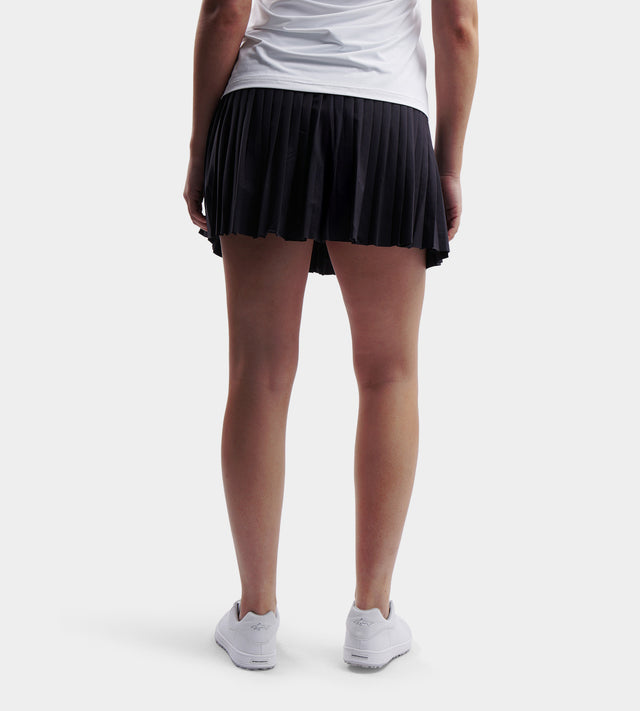 LADIES PLEATED SKORTS - NOIR