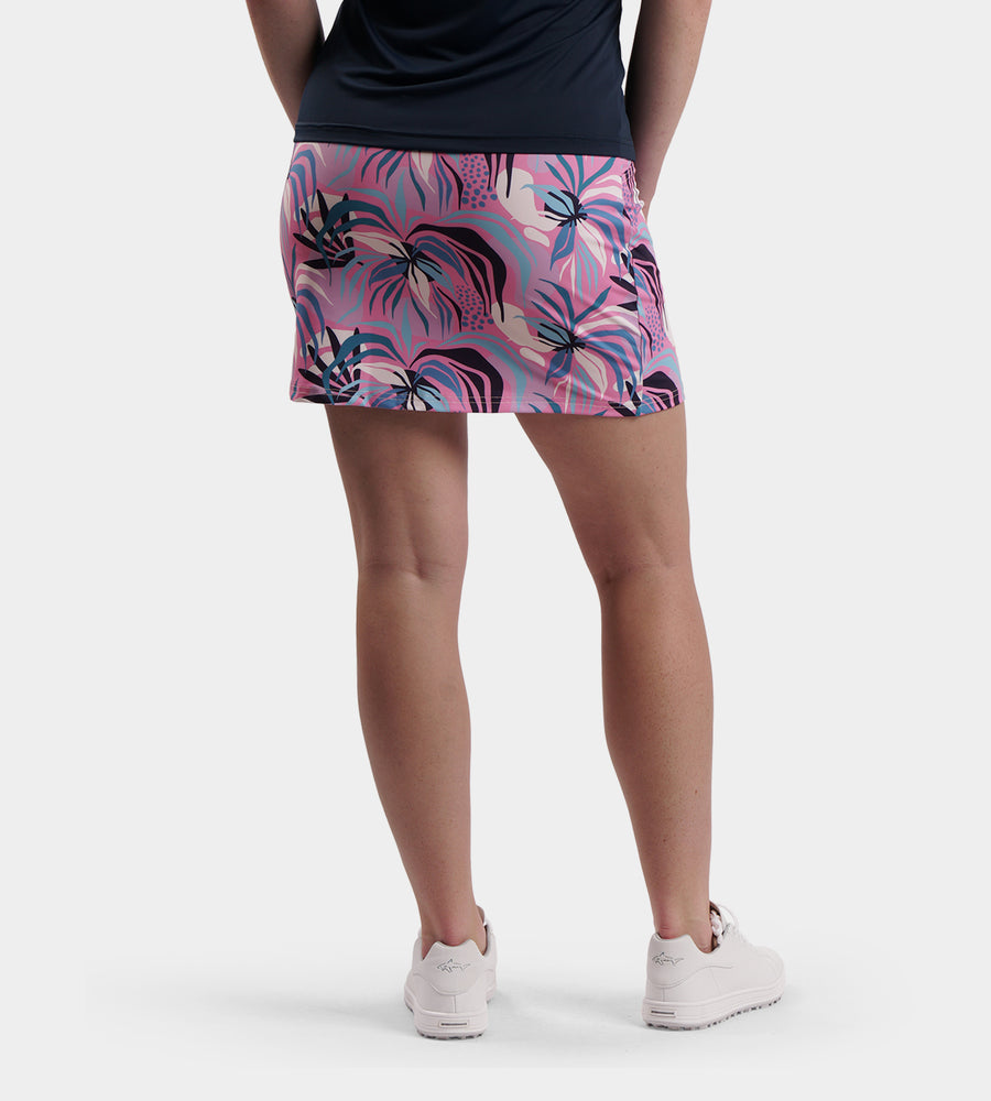 LADIES POCKET SKORTS - TROPIC ROSE