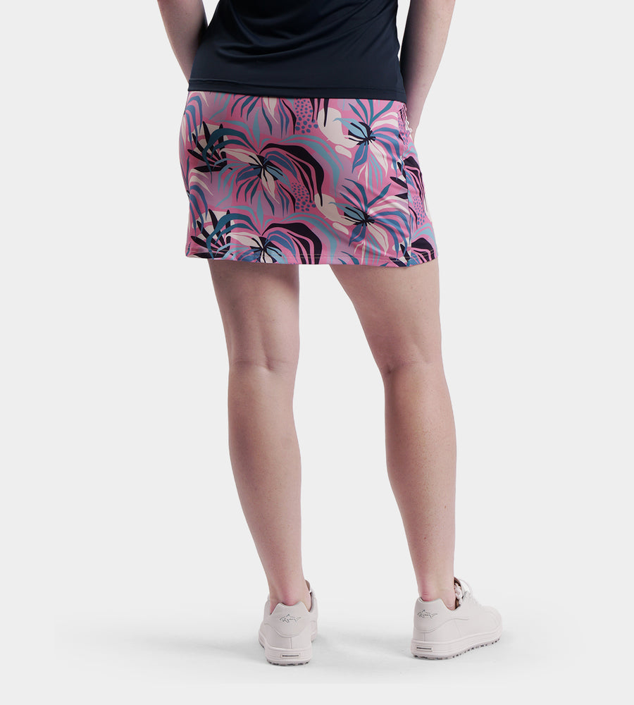 LADIES POCKET SKORTS - TROPIC ROSA