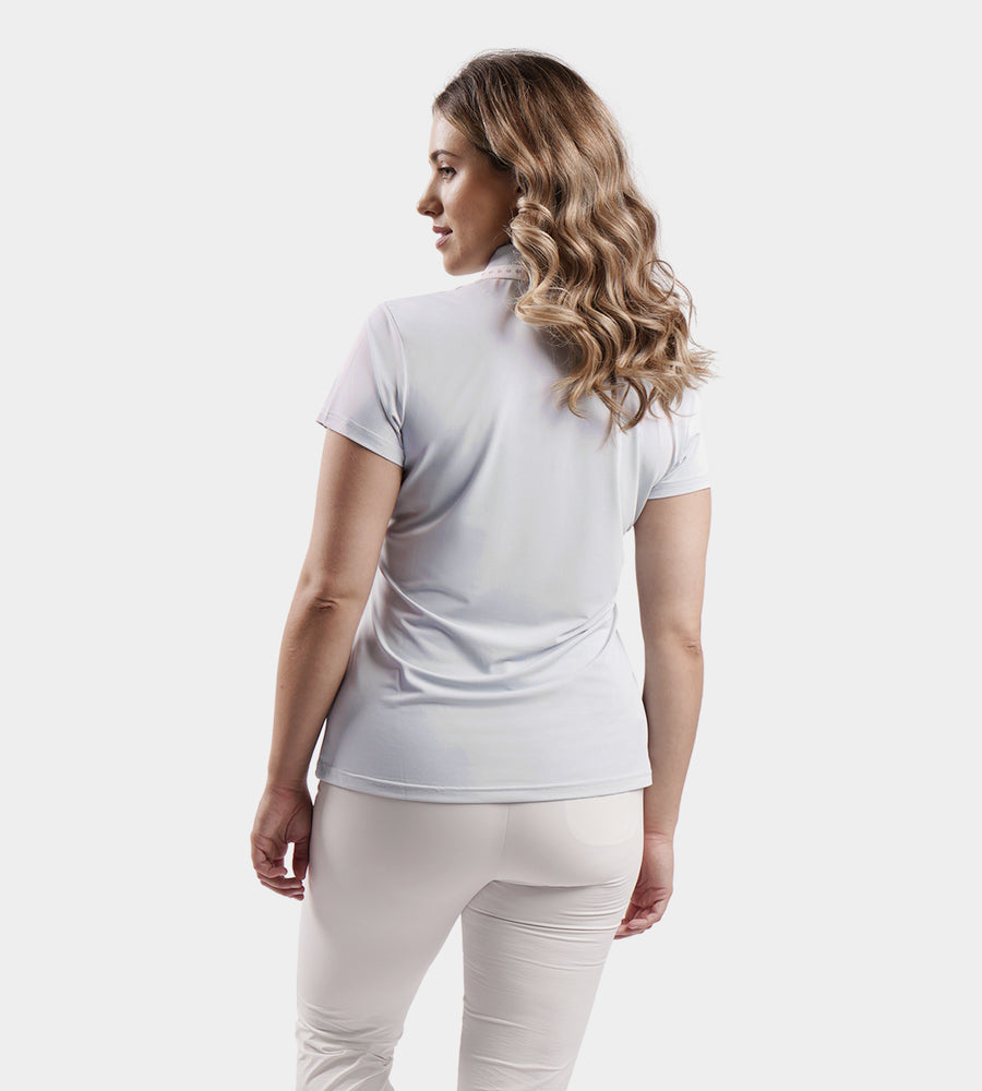 LADIES COUTURE POLO - BLAUW