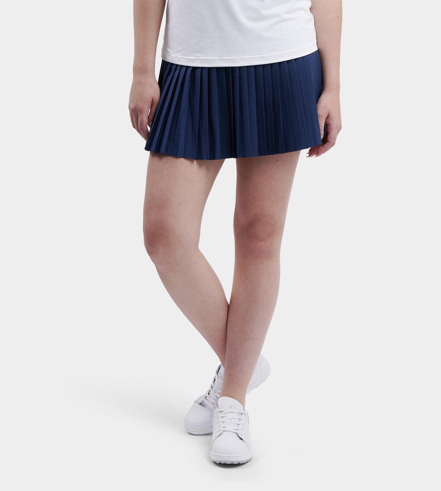 LADIES PLEATED SKORTS - MARINO