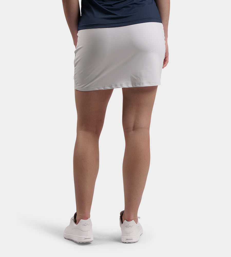 LADIES POCKET SKORTS - BLANC