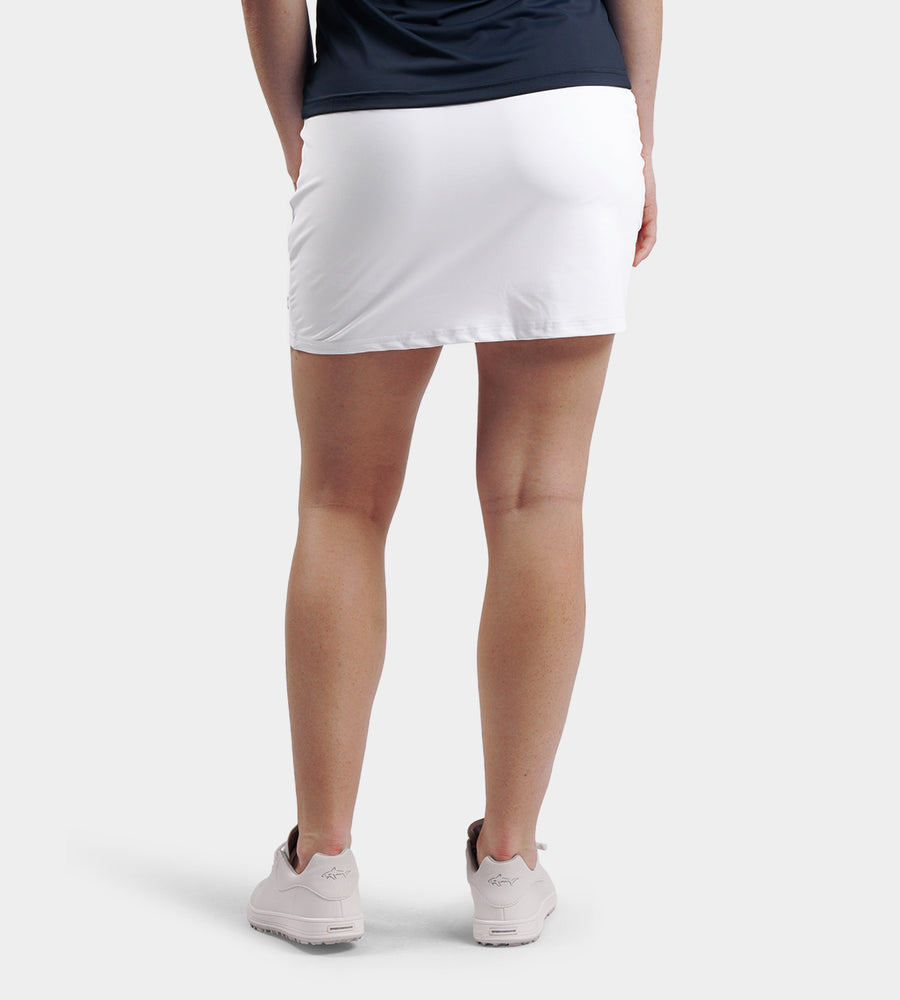 LADIES POCKET SKORTS - WHITE