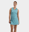 LADIES AURA DRESS - LEOPARD TEAL