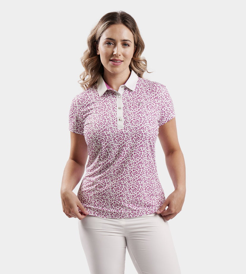 LADIES HEART POLO - VIOLA