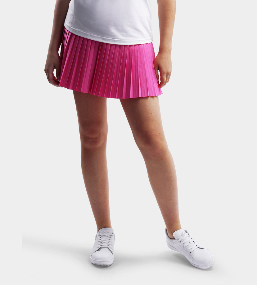 LADIES PLEATED SKORTS - ROSE