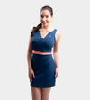 LADIES BELLA DRESS - NAVY/CORAL