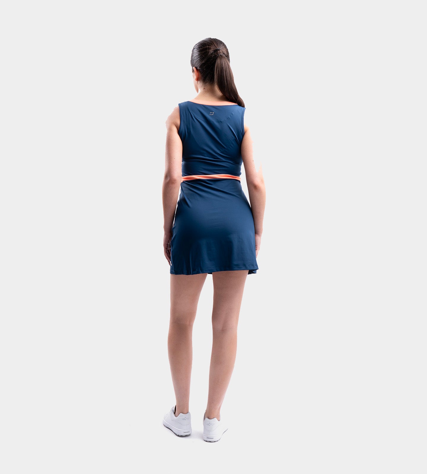 LADIES BELLA DRESS - MARINEBLAU/KORALLE