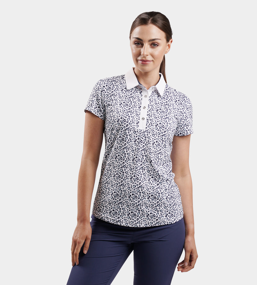 LADIES HEART POLO - AZUL