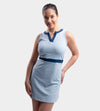 LADIES BELLA DRESS - BLUE/NAVY